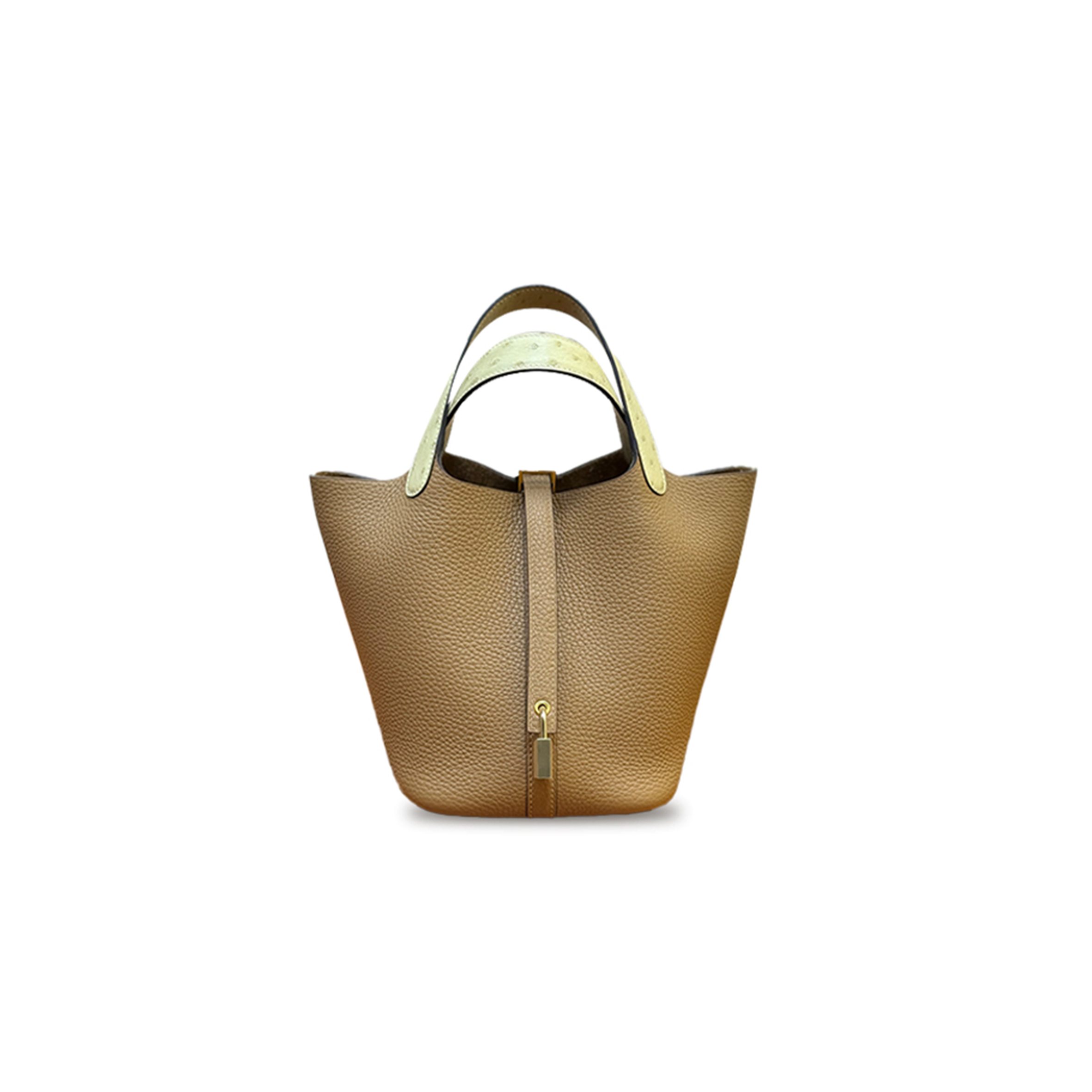 HERMÈS MASTER CHAI CLEMENCE PICOTIN LOCK 18 GOLD HARDWARE (18*18*13cm) 